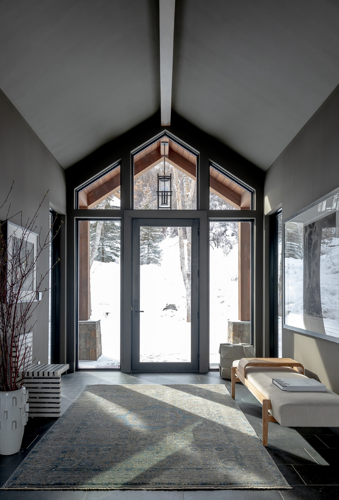 Foyer in Aspen designed by Laura U Design Collective