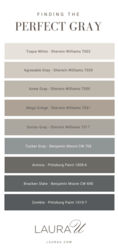 Here's a list of 9 of the our favorite gray paint colors!