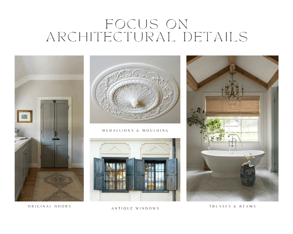 focus on architectural details to Bring French Modern Into Your Home
