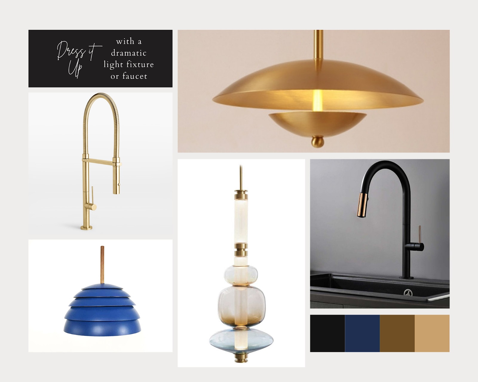 Faucets and light fixtures for laundry rooms at home