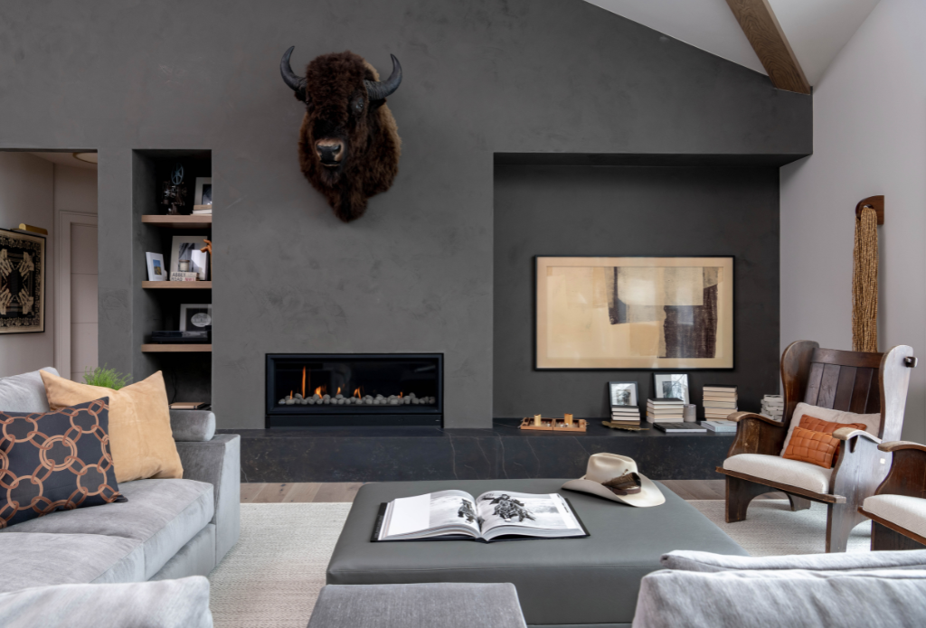 Great Room in Aspen designed by Laura U Design Collective