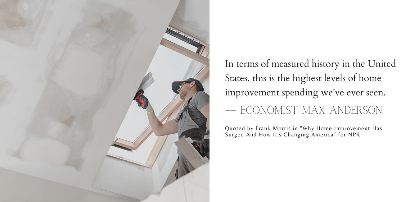 Quote on understanding the post-pandemic surge in home improvements 