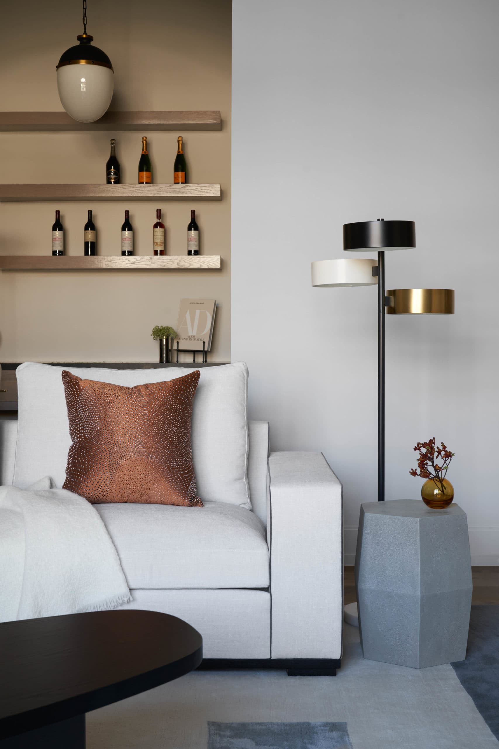 Formal Living Room Moment designed by Laura U Design Collective.