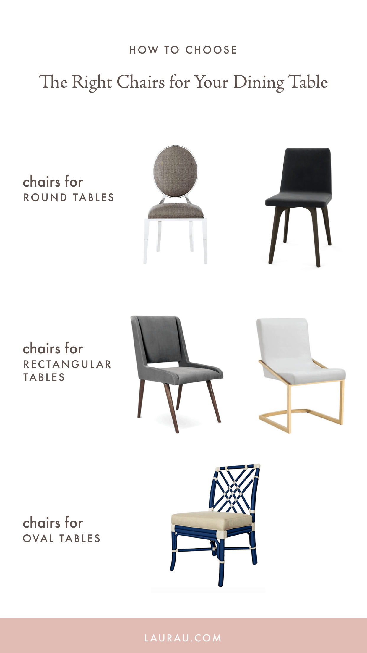 How to choose the right chairs for your dining table