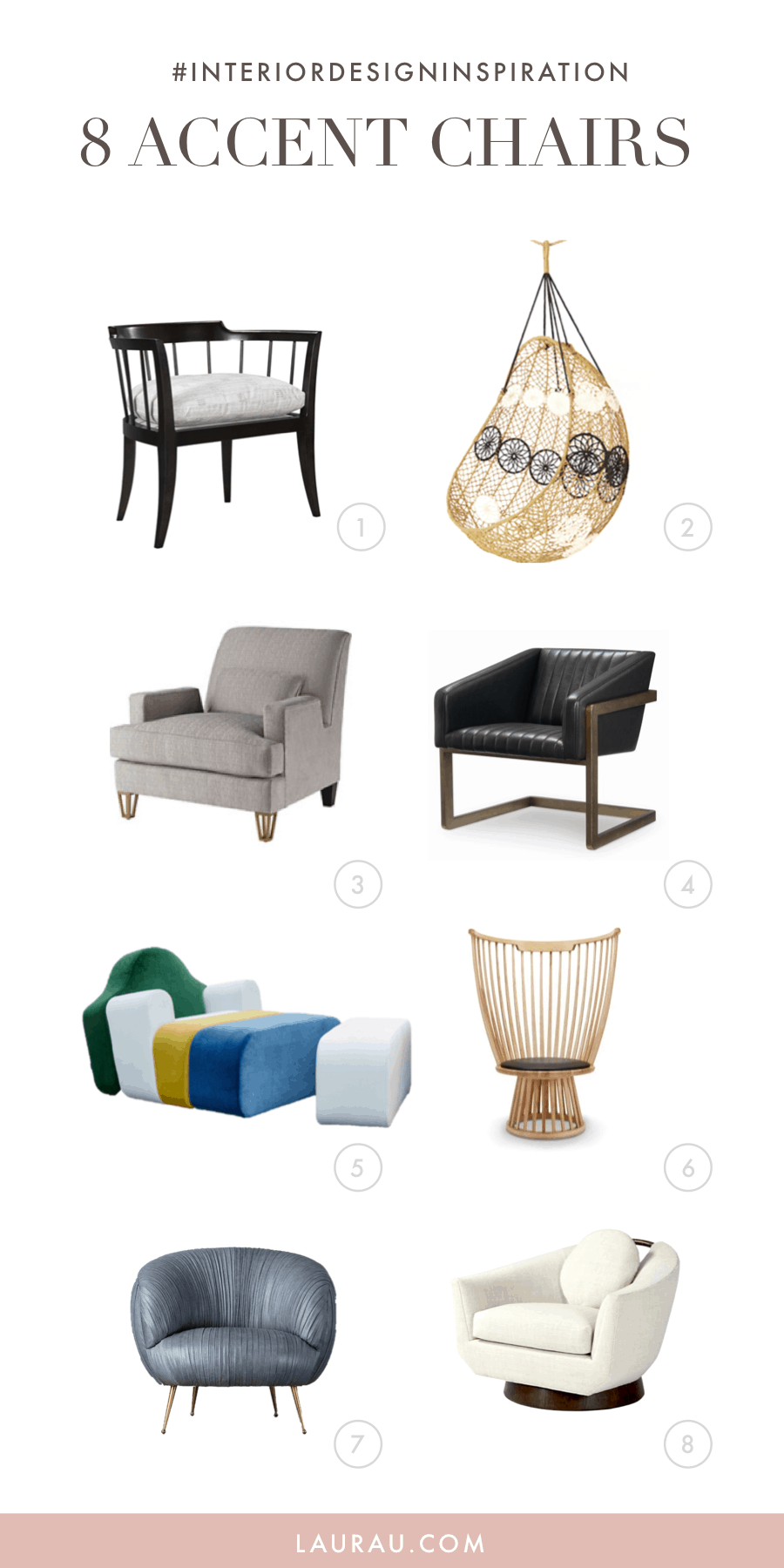 8 stunning accent chairs - Laura U picks