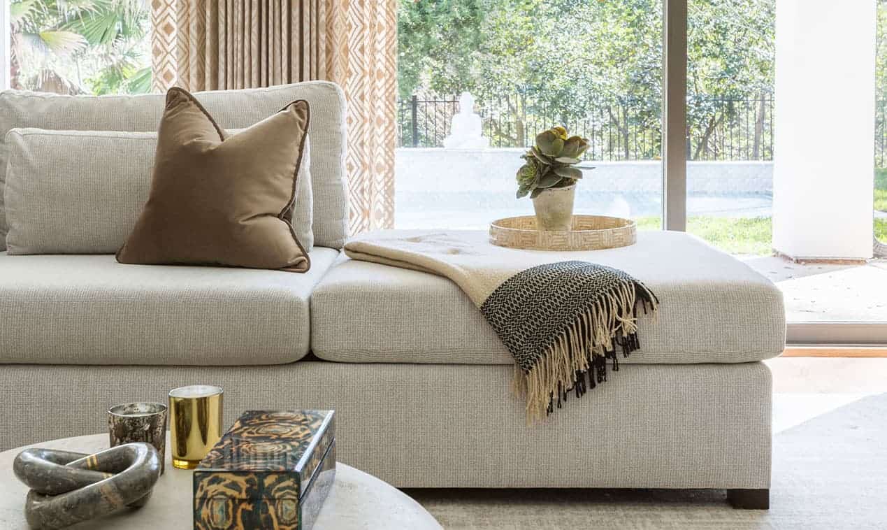 A living room in Houston, designed by Laura U Interior Design