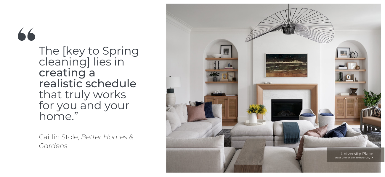 Create a Spring Cleaning Schedule -- Don't Try to Do It All in One Day!