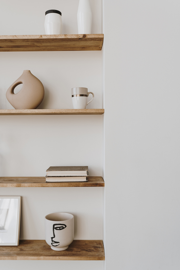 here's how to style shelves like a designer
