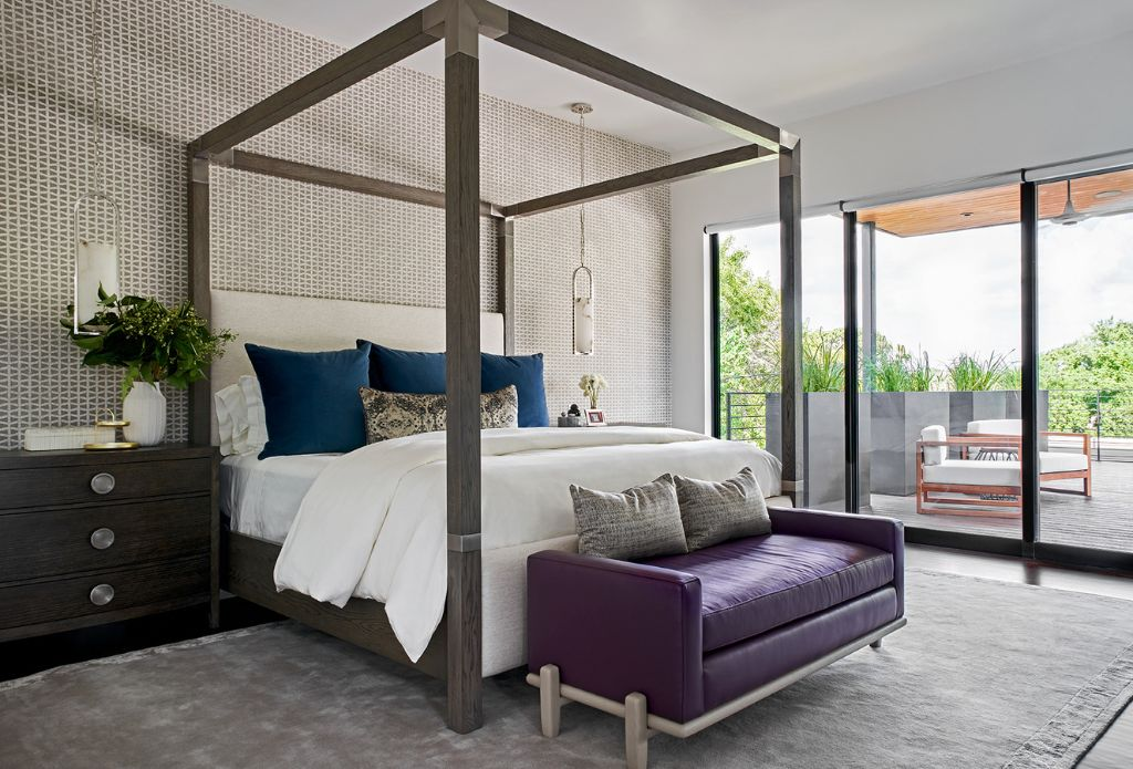 consider a four poster bed for a little bit of drama