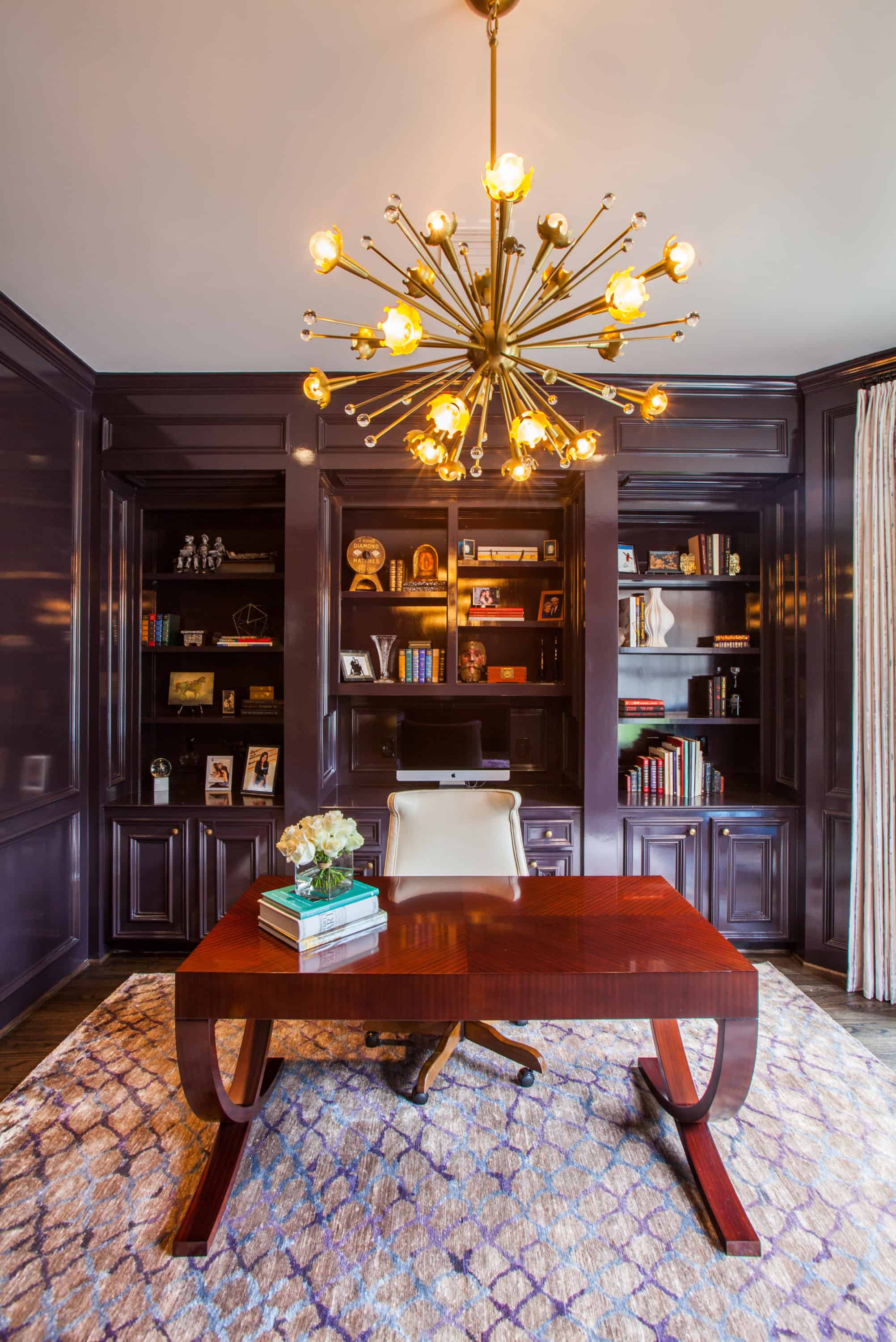 The Omni Executive chair from Century Furniture adds an elegant feel to this home office